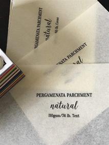 img 1 attached to 📄 Pergamenata Parchment Paper Natural 8.5 x 11 inch -110 GSM/74 LB. Text - 25 Sheets by Cardstock Warehouse