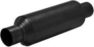 🏎️ flowmaster 815425 outlaw race 2.50" center in/2.50" center out 409s black muffler - aggressive sound guaranteed logo