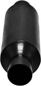 img 3 attached to 🏎️ Flowmaster 815425 Outlaw Race 2.50" Center In/2.50" Center Out 409S Black Muffler - Aggressive Sound Guaranteed