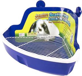 img 3 attached to 🐰 Ware Manufacturing Plastic Scatterless Lock-N-Litter Small Pet Pan - Assorted Colors