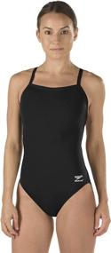 img 4 attached to 🏊 Speedo Women's Swimsuit: Endurance+ Flyback Block in Team Colors - Perfect for Adult Competitive Swimming