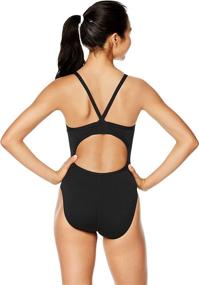 img 3 attached to 🏊 Speedo Women's Swimsuit: Endurance+ Flyback Block in Team Colors - Perfect for Adult Competitive Swimming