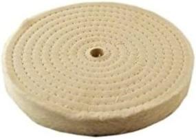 img 1 attached to 8-Inch (80 Ply) 4-Pack Extra Thick Spiral Sewn Buffing Wheel