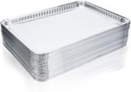 🍪 15-pack aluminum cookie sheets - disposable pans for large batches; foil baking sheets (16"x11 1/4") logo
