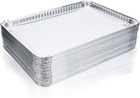 img 4 attached to 🍪 15-Pack Aluminum Cookie Sheets - Disposable Pans for Large Batches; Foil Baking Sheets (16"x11 1/4")