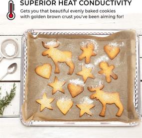 img 1 attached to 🍪 15-Pack Aluminum Cookie Sheets - Disposable Pans for Large Batches; Foil Baking Sheets (16"x11 1/4")