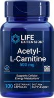 💯 100 вегетарианских капсул life extension acetyl l-carnitine 500 мг логотип