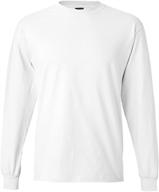 hanes adult beefy long sleeve t-shirt for men - men's clothing for t-shirts & tanks logo
