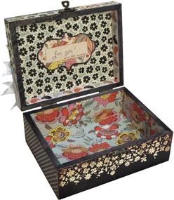 img 1 attached to 🔲 Versatile Unfinished Wooden Box with Hinged Lid - Ideal for Crafts, Hobbies, Storage & Home Décor