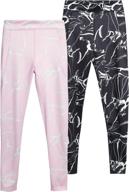 marika girls leggings performance charcoal girls' clothing for active logo