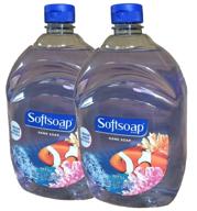 мыло для рук без запаха softsoap серии аквариум, жидкое, базовая упаковка - 64 жидкие унции (2 упаковки) логотип
