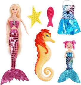 img 3 attached to Bettina Mermaid Princess Seahorse Accessories