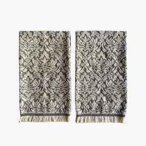 img 1 attached to BRIDGE ISTANBUL Turkish Hand Towels - 100% Cotton Decorative Bathroom Set of 2 (20x32) Inches - Perfect for Hand, Face, Gift or Hair Bath