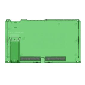 img 4 attached to 🎮 BASSTOP Transparent Back Plate DIY Replacement Shell Case for Nintendo Switch Console (NS NX) - No Electronics Included (Console-Jungle Green)