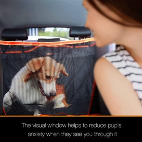 img 3 attached to iBuddy X-Large Dog Seat Cover for Trucks, SUVs & Large Vehicles - Waterproof, Durable, & Machine Washable; with Mesh Window to Guard Against Dirt and Pet Fur