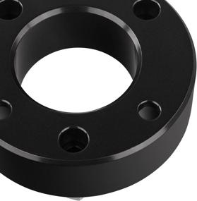 img 1 attached to 🚙 Supreme Suspensions 2.5" Front Leveling Kit for Ford F150, Expedition, and Lincoln Mark LT - Black Billet Strut Spacers, 2WD 4WD