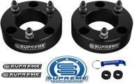 🚙 supreme suspensions 2.5" front leveling kit for ford f150, expedition, and lincoln mark lt - black billet strut spacers, 2wd 4wd logo