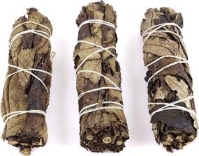 img 1 attached to 🌿 Organic Black Sage Smudge Sticks Mugwort 3-Pack for House Cleansing, Meditation, Yoga, Negative Energy Cleanse, Smudging | 4 Inch Bundles with Starter Guide