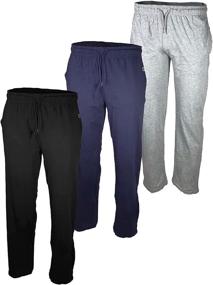 img 4 attached to Comfortable Drawstring Men's Clothing and Sleep & Lounge: Discover Brooklyn Vertical Loungewear