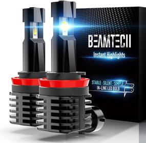 img 4 attached to 💡 Лампа BEAMTECH H11 LED – 12000LM, 50W, Безвентиляторный дизайн, In-Line H8 H9, 6500K Ксеноново-белый
