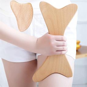 img 4 attached to 🌿 Effective 2 Pack Lymphatic Drainage Massager: Wood Therapy Massage Tools for Facial and Body Anti-Cellulite Deep Tissue Massage, Maderoterapia Colombiana Kit for Body Sculpting - with Attached Instruction