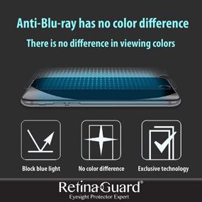 img 2 attached to Проверенный компанией SGS защитный стеклянный экран RetinaGuard Anti Blue Light для iPhone 11, iPhone XR (6,1 дюйма): блокирует вредное синее излучение.