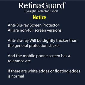 img 3 attached to SGS Tested iPhone 11, iPhone XR (6.1 Inch) RetinaGuard Anti Blue Light Tempered Glass Screen Protector: Blocks Excessive Harmful Blue Light