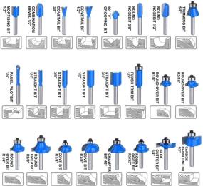 img 1 attached to HomeMan 24-Piece Carbide Woodworking Improvement Kit