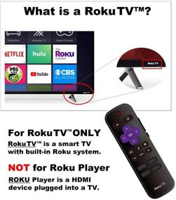 img 1 attached to Enhanced Hisense Roku TV Remote with Volume Control & TV Power Button, Exclusively for Hisense Roku Built-in TV‼️ Not Compatible with Other Brand Roku TVs ‼️ Not intended for Roku Player (box) ‼️ Not Compatible with Roku Stick ‼️