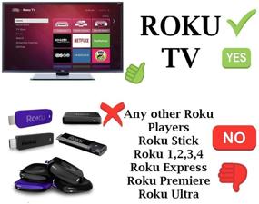 img 3 attached to Enhanced Hisense Roku TV Remote with Volume Control & TV Power Button, Exclusively for Hisense Roku Built-in TV‼️ Not Compatible with Other Brand Roku TVs ‼️ Not intended for Roku Player (box) ‼️ Not Compatible with Roku Stick ‼️