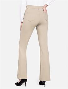 img 3 attached to 👖 BALEAF Women's Yoga Dress Pants - Stretchy Work Slacks Business Casual Trousers with Pockets - Available in 29"/31"/33"/35" Lengths - Straight Leg or Bootcut