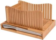 🍞 efficient and versatile worthyeah bamboo bread slicer with adjustable slicing guide and knife - perfect for homemade bread, cakes, and bagels logo