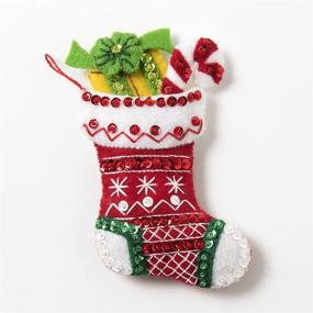 img 2 attached to ❄️ Комплект "Снеговик северник" для новогоднего носка от Bucilla