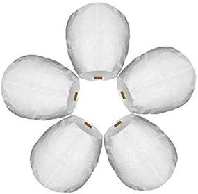 img 4 attached to 🏮 Set of 5 White Handmade Chinese Lanterns - 100% Biodegradable Wish Paper Lanterns for New Year Celebrations, Weddings, and Memorials. Eco-Friendly Flying Lanterns to Release in the Sky