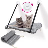 🐱 zhbwow cat window hammock seat: large cats window perch with suction cups, hanging window sill cat perch, includes free fleece blanket and toy logo