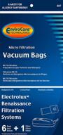 🧹 envirocare replacement micro filtration vacuum cleaner dust bags for electrolux renaissance style r canisters - pack of 6 bags with 1 filter логотип