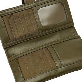 img 1 attached to 👛 Fossil Women's Cora Genuine Leather Wallet with Clutch Functionality
