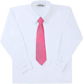 img 3 attached to Ties Boys Necktie Pre Tied Uniforms Boys' Accessories and Neckties