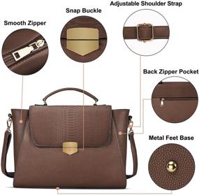img 3 attached to 👜 Stylish 15.6 Inch Laptop Bag for Women: Professional Briefcase Messenger Tote for Office, Travel, College - Coffee