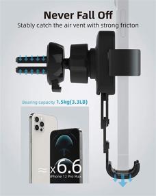 img 1 attached to 📱 Beemoon Auto-Lock and Auto-Release Cell Phone Holder: Compatible with iPhone 11 Pro, 11 Pro Max, X, XS, XR, 8, 7, 6 Plus; Galaxy S7, S8, S9, S10; Google Nexus