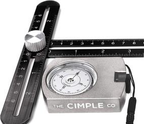 img 2 attached to 🧭 The CIMPLE CO Professional Grade Aluminum Compass: Waterproof Azimuth Gauge with Portable Bag for Hiking and Camping