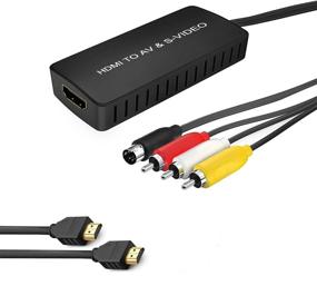 img 4 attached to Конвертер-адаптер HDMI в SVideo с поддержкой звука L/R и видео, совместимый с разрешением 1080P, подходит для PS3/PS4, Xbox, Fire Stick, Roku, Blu-Ray Player, VHS, VCR, DVD, STB, камеры и других устройств.