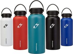 img 3 attached to 💧 32 oz Teal Pantone Hydro Energy Vacuum-Insulated Stainless-Steel Water Bottle