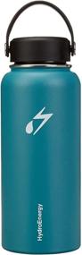 img 4 attached to 💧 32 oz Teal Pantone Hydro Energy Vacuum-Insulated Stainless-Steel Water Bottle