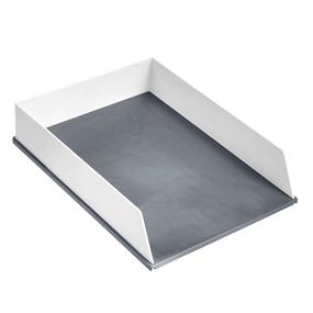 img 2 attached to Grey and White Amazon Basics Desk Organizer Set