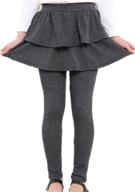 👗 adorable footless leggings for little girls: face dream mini ruffle skirt cotton pantskirt logo