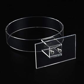 img 1 attached to 🔗 Lasenersm Clear Acrylic Headband Display Stand - Single Holder for Hairbands & Hair Hoops - Transparent Organizer for Acrylic Headbands