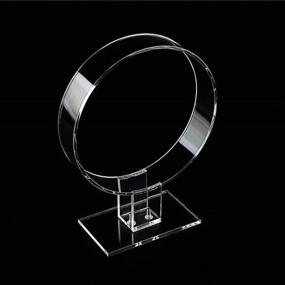 img 3 attached to 🔗 Lasenersm Clear Acrylic Headband Display Stand - Single Holder for Hairbands & Hair Hoops - Transparent Organizer for Acrylic Headbands