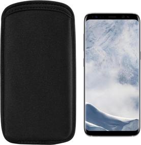 img 4 attached to 📱 Versatile Black Neoprene Sleeve: Ideal Case Cover for Samsung Galaxy S21+, S10+, S9+ and more!