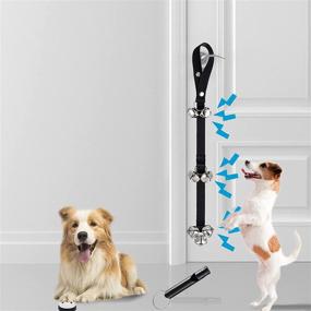 img 3 attached to 🔔 Adjustable XIRGS Dog Training Bell - Clear Ring Potty Pet Doorbell for Toilet Training & Hunting - Large Dog Bells with Whistle for Effective Pet Communication